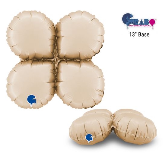Grabo Satin Cream Round 13" Balloon Base