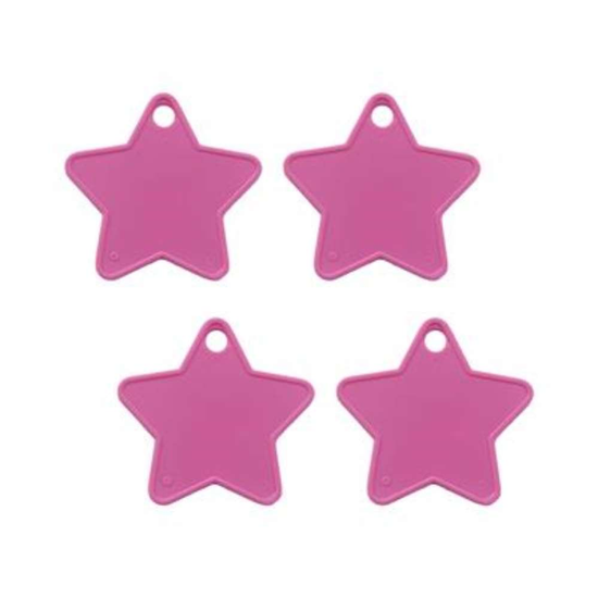 Sear 100 Pack Balloon Weight Star Hot Pink 8g