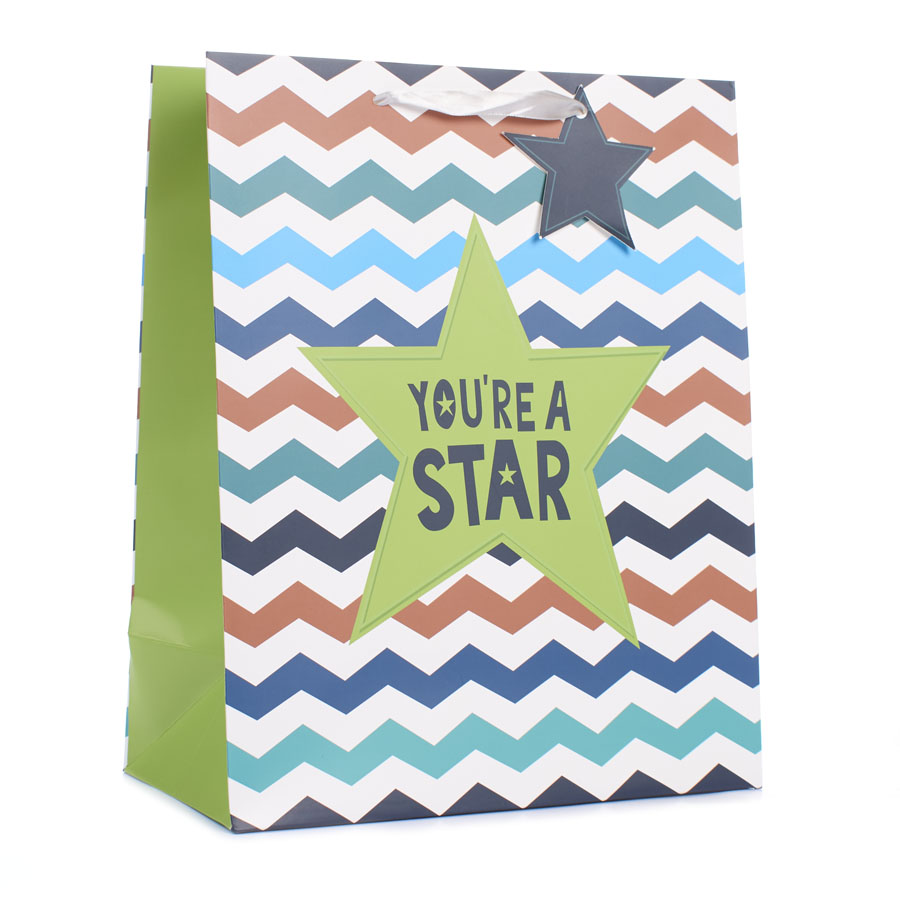 Tiger Feet Gift Bag You're A Star Bag X-Large 6pk