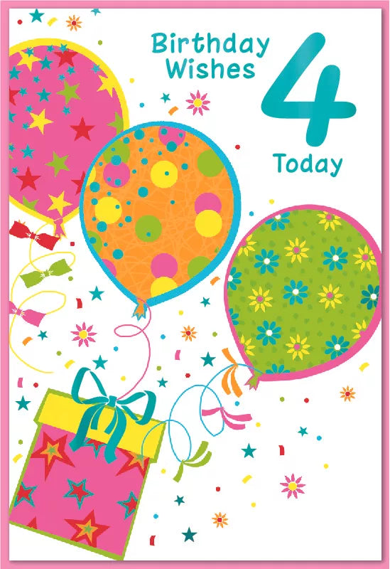 Simon Elvin C50 Birthday Age 4 6pk