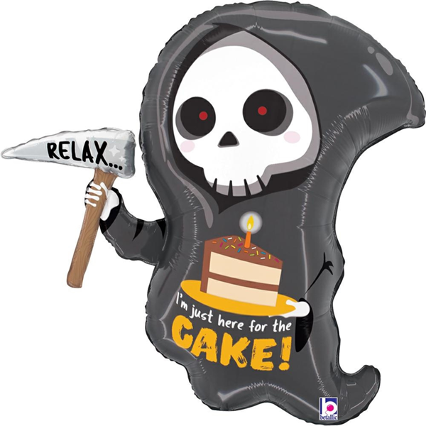 Grabo Grim Reaper Cake 25" Foil Balloon