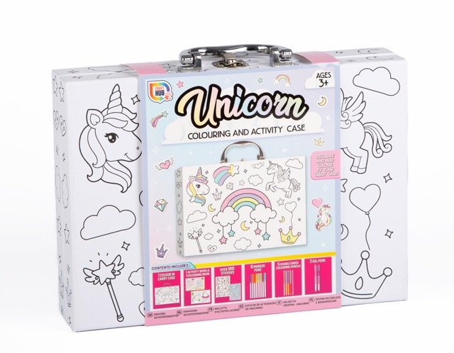 Colouring Case Unicorn 28.5x20.5cm