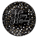 Anagram Sparkling Birthday 15" Orbz Foil Balloon