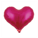 Ibrex Metallic Magenta 14" Heart Foil Balloon