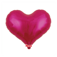 Ibrex Metallic Magenta 14" Heart Foil Balloon