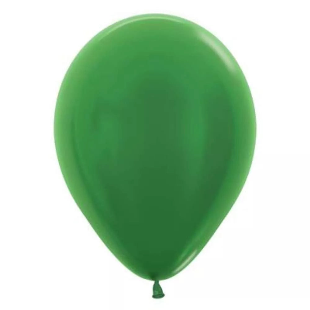 Sempertex Metallic Green 5" Latex Balloons 100pk