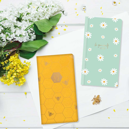 Diary Slim WTV Bee & Daisy 2027 18pk