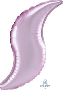 Anagram Satin Luxe Pastel Pink 36" Curve Foil