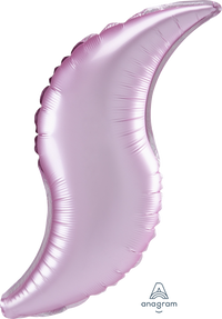 Anagram Satin Luxe Pastel Pink 36" Curve Foil