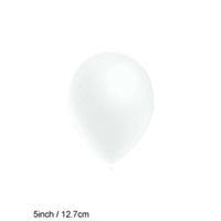 Decotex Pro Metallic White 5" Latex Balloons 100pk