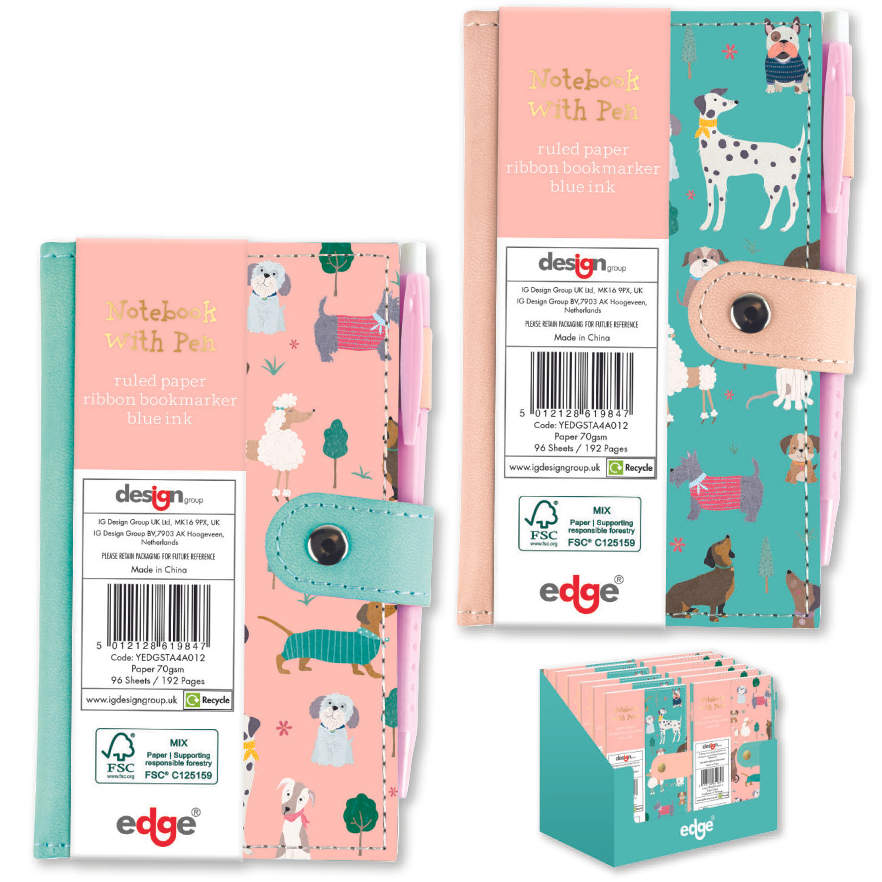 IG Design Group Slim Notebook & Pen At The Park
