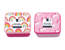 Gem Imports 2 Pack Lunch Boxes Unicorn/Rainbow