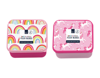 Gem Imports 2 Pack Lunch Boxes Unicorn/Rainbow