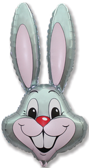 Jumbo Grey Rabbit 35" Foil Balloon (Loose)