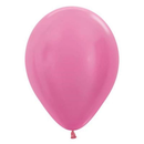 Sempertex Satin Fuchsia 12-inch latex balloons, 50-pack, colorful decorative balloons for parties and celebrations.
