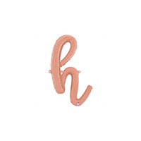 Grabo Foil Balloon Rose Gold 14" Letter H