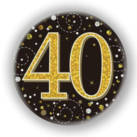 Oaktree Sparkling Fizz Badge Age 40 Black 3
