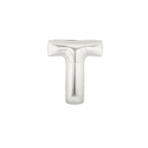 Oaktree Foil Balloon Silver 7" Letter T
