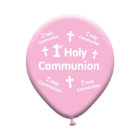 Giftzone Pink Communion 10" Latex Balloons 8pk
