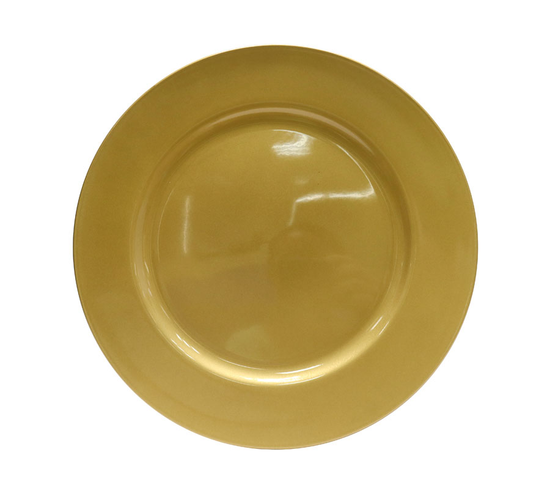 Uncle Bills Plate Glitter Champagne 33cm