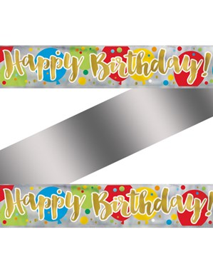Unique Banner Glitzy Gold Birthday 12ft