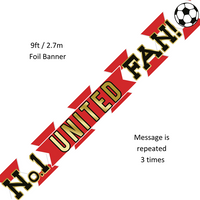 Sensations Banner No.1 United Fan 9ft