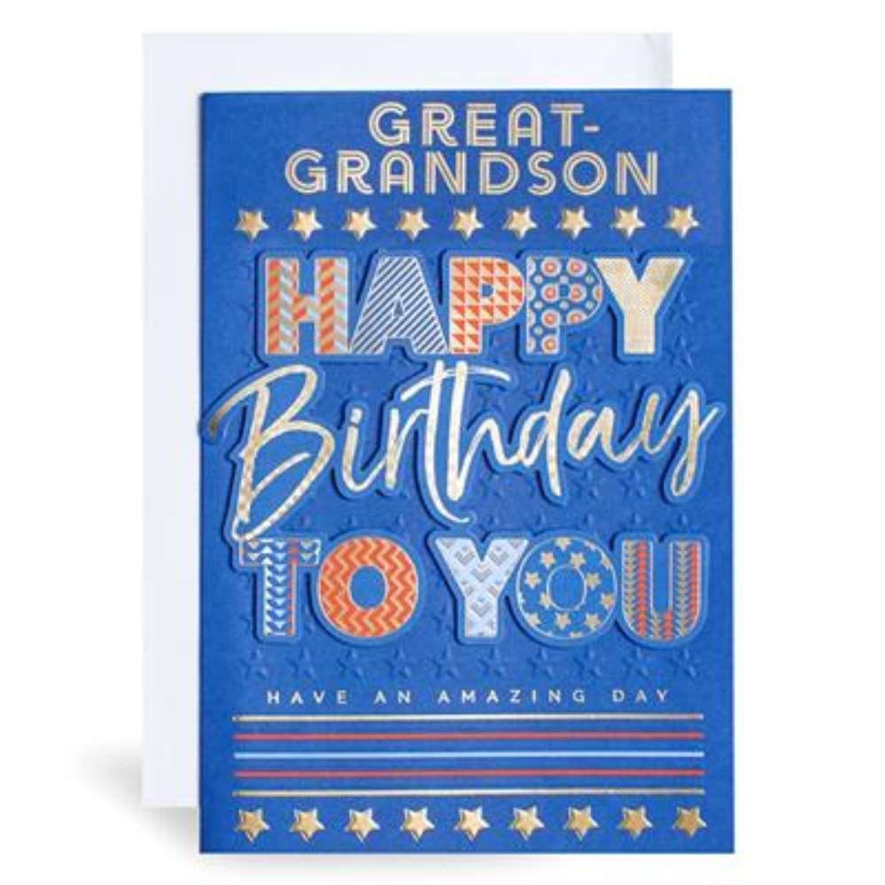 Prelude C90 Birthday Great-Grandson 6pk