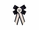 Cream & Black Happy 30th Birthday Rosette 11x17cm
