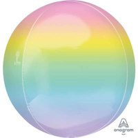 Anagram Foil Balloon 16" Orbz Ombre Pastel