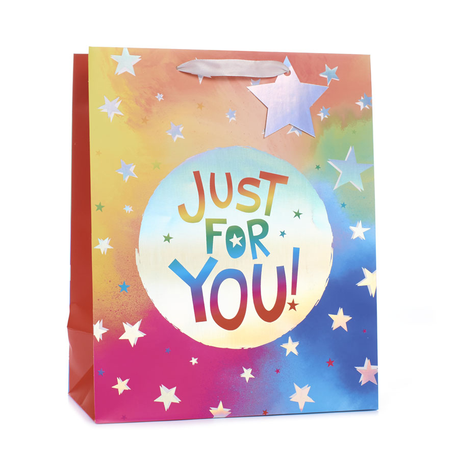Tiger Feet Gift Bag Stars Medium 6pk