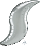 Anagram Foil Balloon Satin Luxe Platinum Curve 36