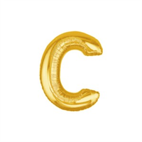 Oaktree Foil Balloon Gold 7" Letter C