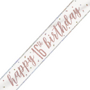 Unique Banner Rose Gold Glitz Age 16 9ft