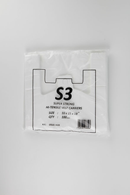 Magnum 100 Pack Carrier Bag White 10x15x18