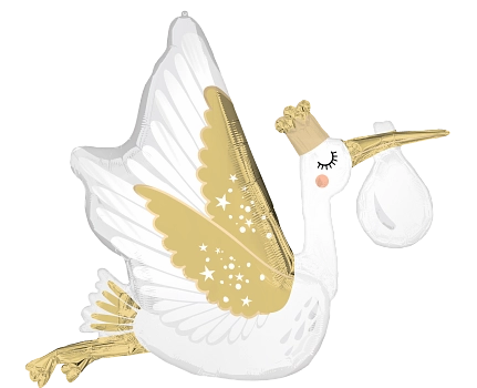 Anagram Satin Baby Delivery 35" Foil Balloon