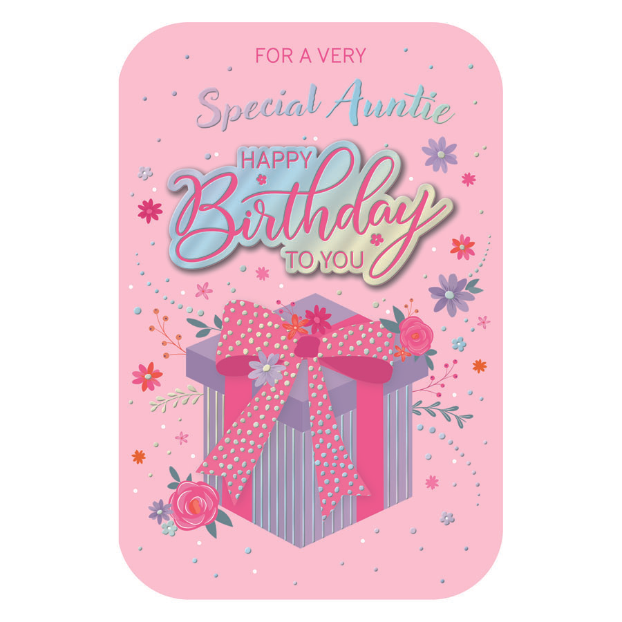 Prelude 6 Pack Cards C75 Birthday Auntie