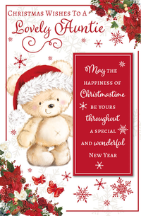 Poppyhill 6 Pack Cards C150 Christmas Auntie Cute