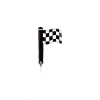 Mini Chequered Flag 14" Foil Balloon