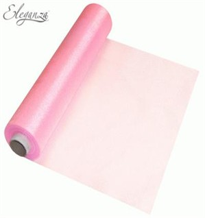 Eleganza Organza Roll Pink 25m