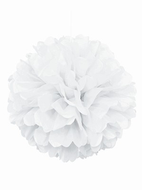 White Pom Pom Hanging Decoration