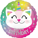 Anagram Caticorn Happy Birthday 18" Foil Balloon