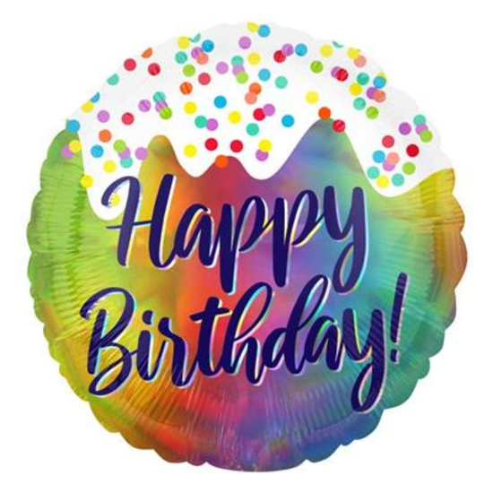 Anagram Frosted Confetti 18" Foil Balloon