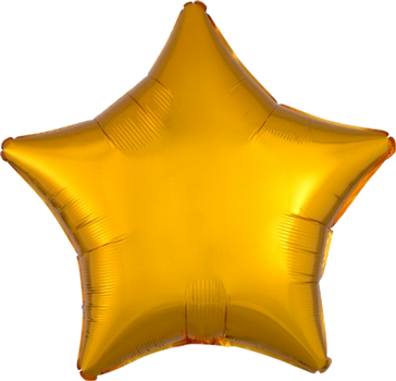 Anagram Metallic Gold 18" Star Foil Balloon