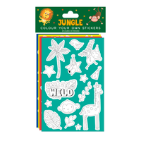 Eurowrap Colour Your Own Stickers Jungle