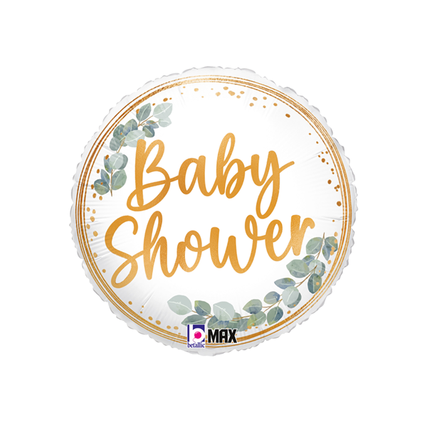 Grabo Baby Shower Eucalyptus 18" Foil Balloon