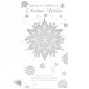 Set of six Prelude C55 Christmas open-themed greeting cards featuring festive holiday designs and message space.