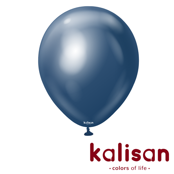 Kalisan Mirror Navy 18" Latex Balloons 25pk