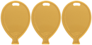 Oaktree 50 Pack Balloon Shaped Weight Gold