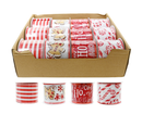 Christmas Ribbon Red/White 2.7m 24pk