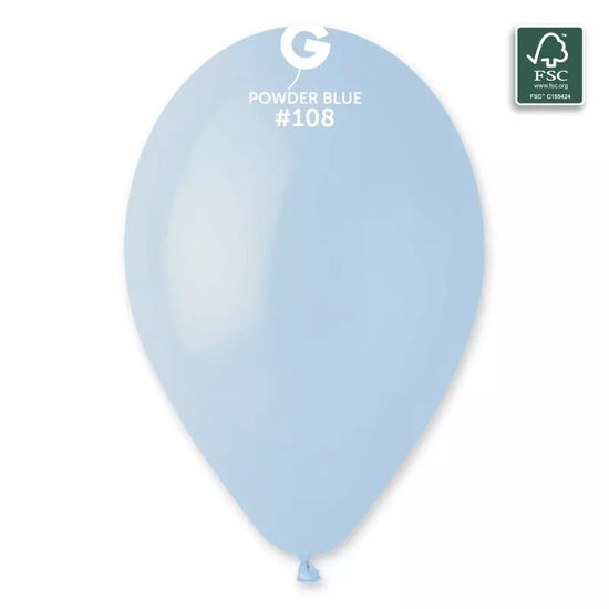 Gemar 50 Pack Latex Balloons Blue 13"